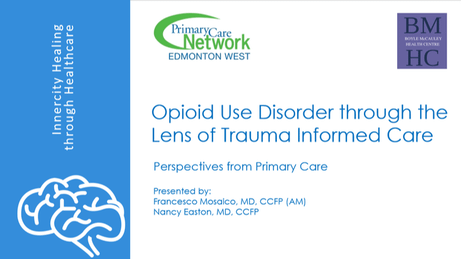 Opiod Use Disorder through the Lens of Trauma Informed Care Banner